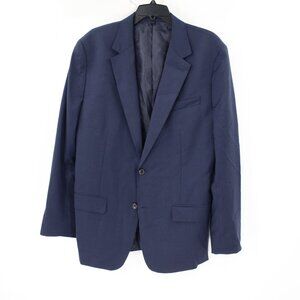 Bonobos sport coat men's 44L slim fit blue single breasted two button wool blend